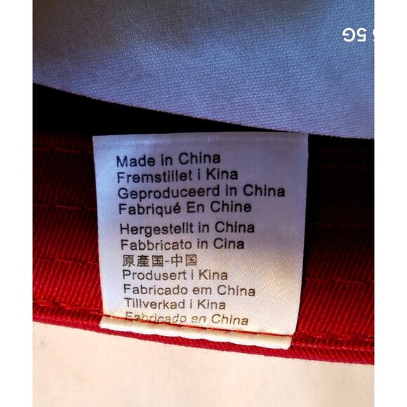 Callaway Red Adjustable Golf Visor With Embroidered Logo & White Stitching - Picture 5 of 7